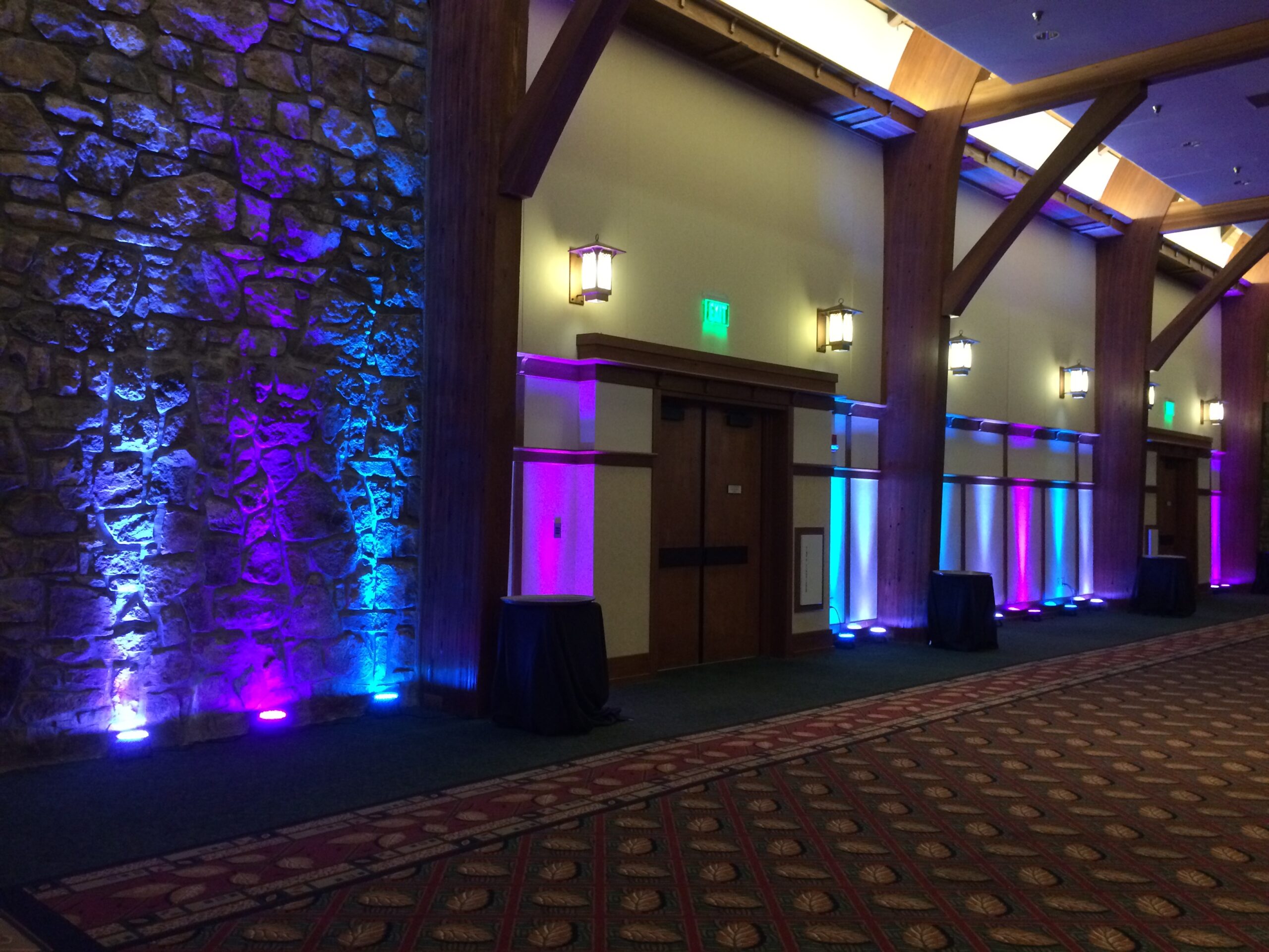 uplighting for events