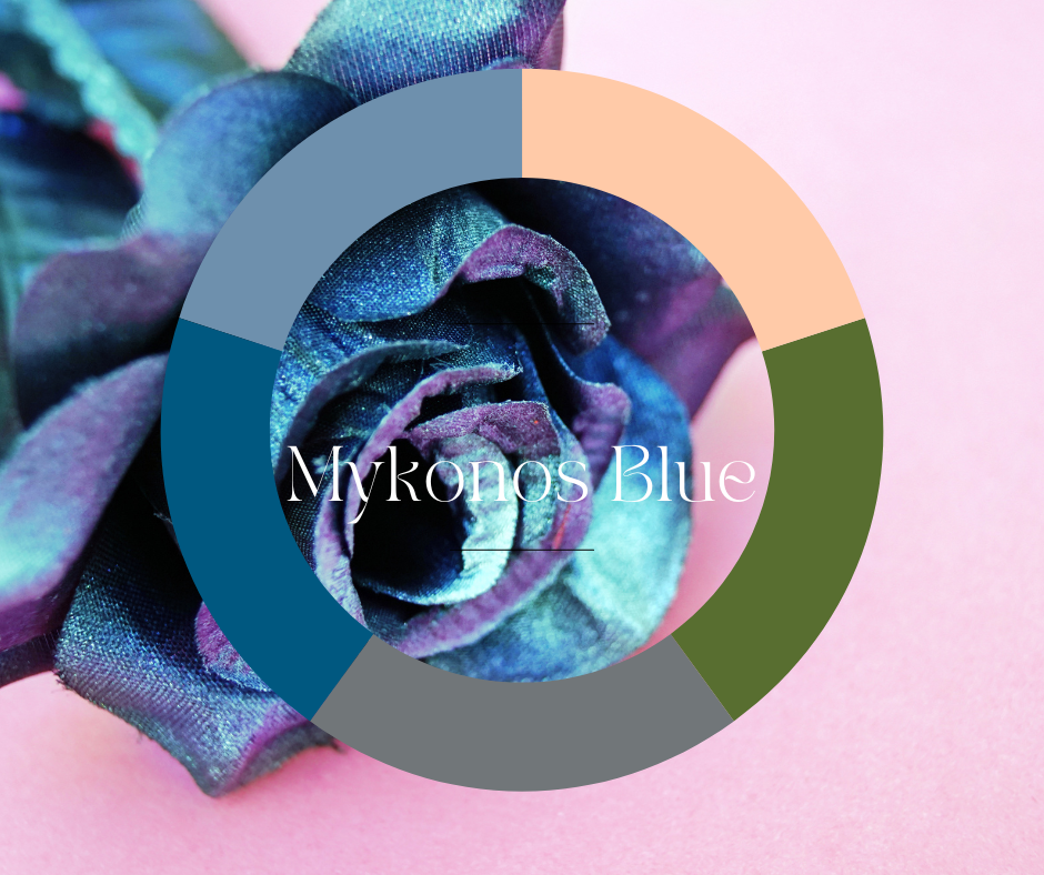 Mykonos Blue Color Wheel